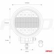 Lampa robocza szperacz LED AWL14 12V 24V AMIO-02428 - 10
