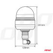 Lampa ostrzegawcza błyskowa kogut 39 LED flex R65 R10 12V 24V WAR09P AMIO-01501 - 5
