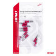 Konektory izolowane męskie okrągłe walcowe 4mm 0.5-1.5mm2 10A 10 szt. AMIO-03071 - 4