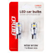 Żarówki LED CANBUS 3030 6SMD T10 W5W W10W White 12V 24V AMIO-02801 - 6