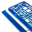 Ramka tablicy rejestracyjnej metalizowana niebieska AMIO-03174 - 2