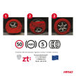 Łańcuchy śniegowe tekstylne 3D 2szt. rozmiar XXL EN16662-1 Önorm V5121 AMIO-04511 - 3