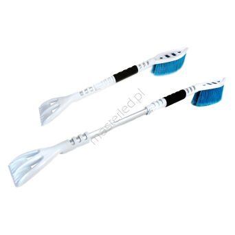 Szczotka zmiotka skrobaczka do szyb śniegu lodu PREMIUM M1 ABS teleskopowa 660-890 mm