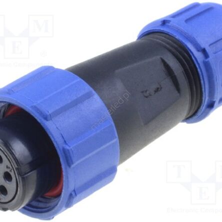 7-pinowe złącze, żeńskie, okrągłe