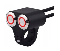 PRZEŁĄCZNIK PRZYCISK KIEROWNICA MOTOCYKLA METAL x2
