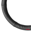 Pokrowiec skórzany perforowany nakładka na kierownicę samochodową XL 41-43cm SWC-50-XL AMIO-03558 - 2