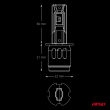 Żarówki samochodowe LED F26 PRO LumiTec LIMITED +130% DUO FULL CANBUS H3 12V 24V AMIO-04870 - 5