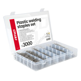 Zestaw zszywek do plastiku duży 3000szt. AMIO-04743