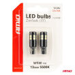 Żarówki LED CANBUS T10 W5W 13SMD 3030 White 12V 24V AMIO-04259 - 5
