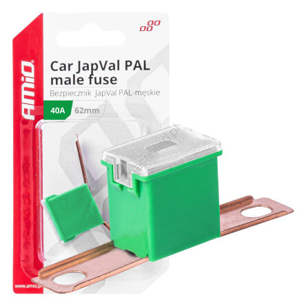 Bezpiecznik samochodowy JAPVAL PAL męski 62mm 40A AMIO-03428