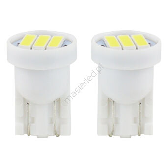 Żarówki LED STANDARD T10 W5W 3xSMD 7020 12V AMIO-01096