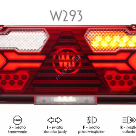 2535A L Lampa zespolona tylna W293 LED