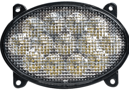 Lampa robocza LED, 65W, rozproszona, owalna do John Deere