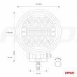 Lampa robocza LED szperacz AWL16 26LED 12V 24V AMIO-02430 - 11