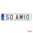 Uchwyt mocowanie tablicy rejestracyjnej AMIO-04339 - 6