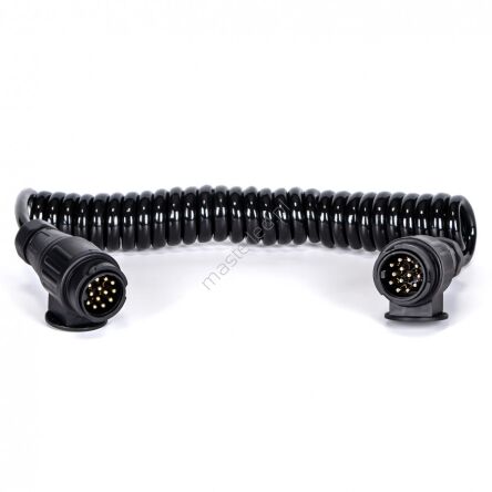 13-pin 12V 3m spiral cable with plugs E1382