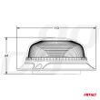 Lampa ostrzegawcza błyskowa mini kogut 18 LED magnes niska R65 R10 12V 24V W21m AMIO-02925 - 8