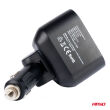 Rozdzielacz rozgałęźnik gniazda zapalniczki 2x USB 1x USB-C 12V 24V + woltomierz AMIO-04173 - 4