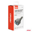 Rozdzielacz rozgałęźnik gniazda zapalniczki 2x USB 1x USB-C 12V 24V + woltomierz AMIO-04173 - 7