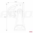Lampa robocza panelowa LED BAR prosta AWL26 240W 113cm 24000lm 12V 24V AMIO-02440 - 13
