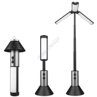 Lampa turystyczna latarka kempingowa wielofunkcyjna teleskopowa led namiot
