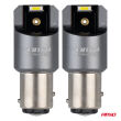 Żarówki LED FULL CANBUS PRO BAY15D P21/5W 2x1860SMD białe 12V 24V AMIO-03595 - 2