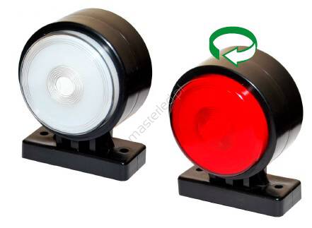 Lampa obrysowa DLN LED biało - czerwona EGK