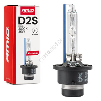 Żarówka ksenonowa żarnik xenon D2S 8000K AMiO PREMIUM AMIO-01977