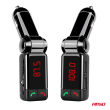 Transmiter samochodowy FM składany 2×USB-A 12V 24V AMIO-04650 - 5