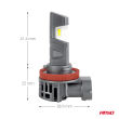 Żarówki samochodowe LEDr z homologacją drogową R37 E-MARK H11 PnP FAN 18W AMIO-05120 - 8
