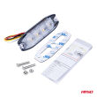 Lampa błyskowa ostrzegawcza płaska 4 LED R65 R10 12-24V AMIO-02298 - 3