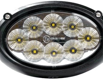 Lampa robocza LED, 40W, rozproszona, owalna, do Massey Ferguson, Hella