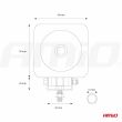 Lampa robocza LED szperacz AWL18 12V 24V AMIO-02432 - 11