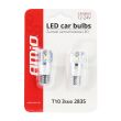 Żarówki LED CANBUS 3SMD 2835 T10e W5W ALU White 12V 24V AMIO-01637 - 5