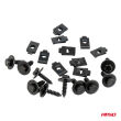 Zestaw uniwersalnych wkrętów i blaszek montażowych 18 mm ⌀ 5 mm 10kpl AMIO-05028 - 2