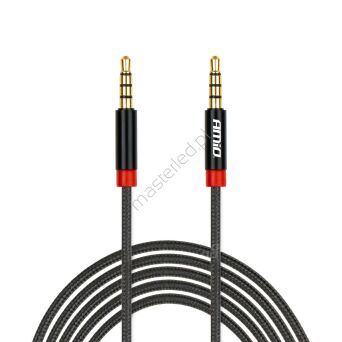 Kabel AUX MINI JACK 3,5mm oplot 200cm AMIO-03270