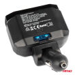Rozdzielacz rozgałęźnik gniazda zapalniczki PD30W PD20W QC3.0 12V 24V + woltomierz AMIO-04174 - 4