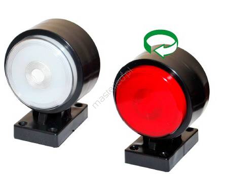 Lampa obrysowa DLN1 LED biało - czerwona EGK