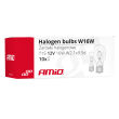 Żarówki halogenowe W16W T15 16W W2.1x9.5d 12V 10 szt. (E4) AMIO-02549 - 3