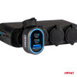 Szybka ładowarka samochodowa 85W QC3.0 PD65W PD20W 2x USB-C 1x USB-A AMIO-04177 - 3