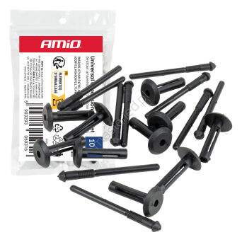Zestaw uniwersalnych nitów rozprężnych 54/29 mm ⌀ 6/4 mm 10szt. AMIO-05031