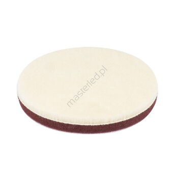 Pad polerski wełniany futro polerskie hard twardy na rzep 125 mm AMiO-03706