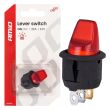 Włącznik dźwigniowy z czerwonym podświetleniem 20A 12V AMIO-04438 - 5