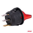 Włącznik dźwigniowy z czerwonym podświetleniem 20A 12V AMIO-04438 - 4