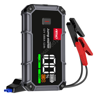 Urządzenie rozruchowe 3w1 booster powerbank latarka LED 12V 12Ah 1000A PRO AMIO-04676