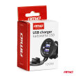 Ładowarka samochodowa z gniazdami USB wodoodporna 3.1A 2xUSB 12V 24V AMIO-04216 - 5