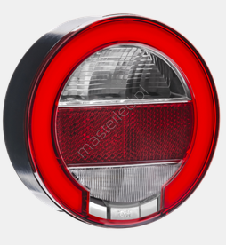 Lampa tylna LED 112mm- pozycja, światło przeciwmgielne, światło cofania, odblaskm 12\24V