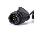 Spiral cable with 13-pin plugs 12V 3m 8-core E1383 - 3