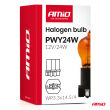 Żarówka halogenowa PWY24W WP3.3x14.5-4 Amber 12V 24W AMIO-04410 - 3