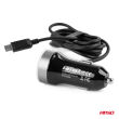 Ładowarka samochodowa PCH PRO-01 microUSB + 2x USB 2.4A 12V 24V AMIO-02056 - 3